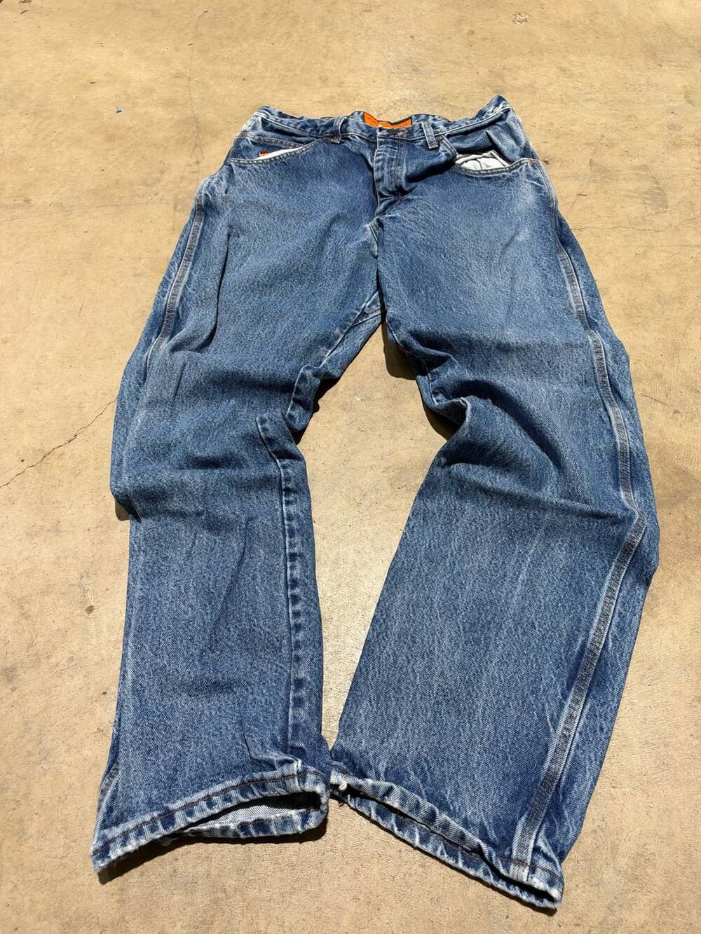 Wrangler Riggs Workwear FR3W050 Flame Resistant Jeans Size 34 x 34 Blue